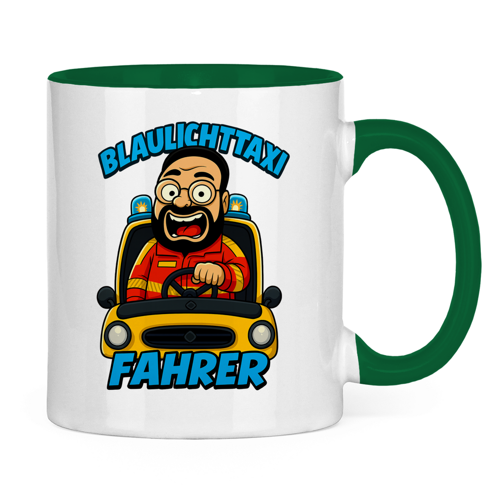 Blaulichttaxi Tasse
