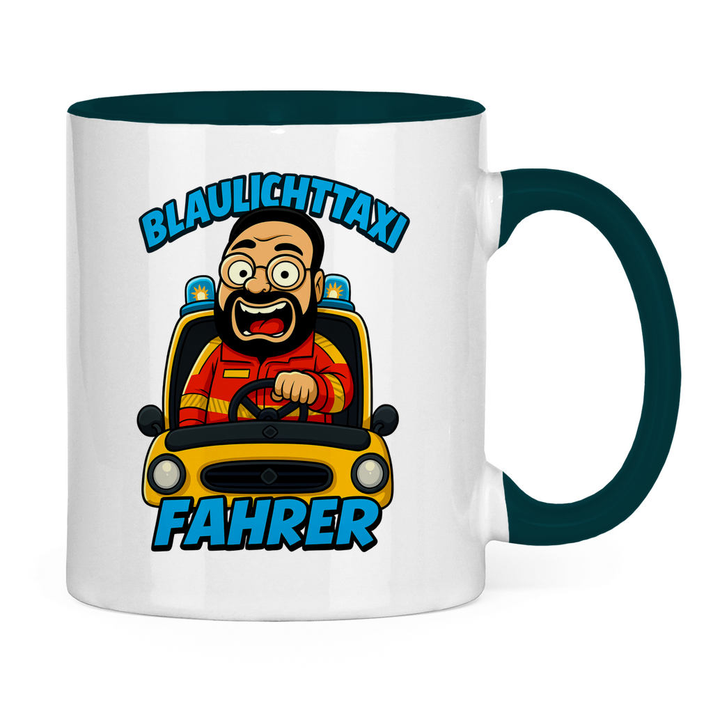 Blaulichttaxi Tasse