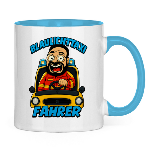 Blaulichttaxi Tasse