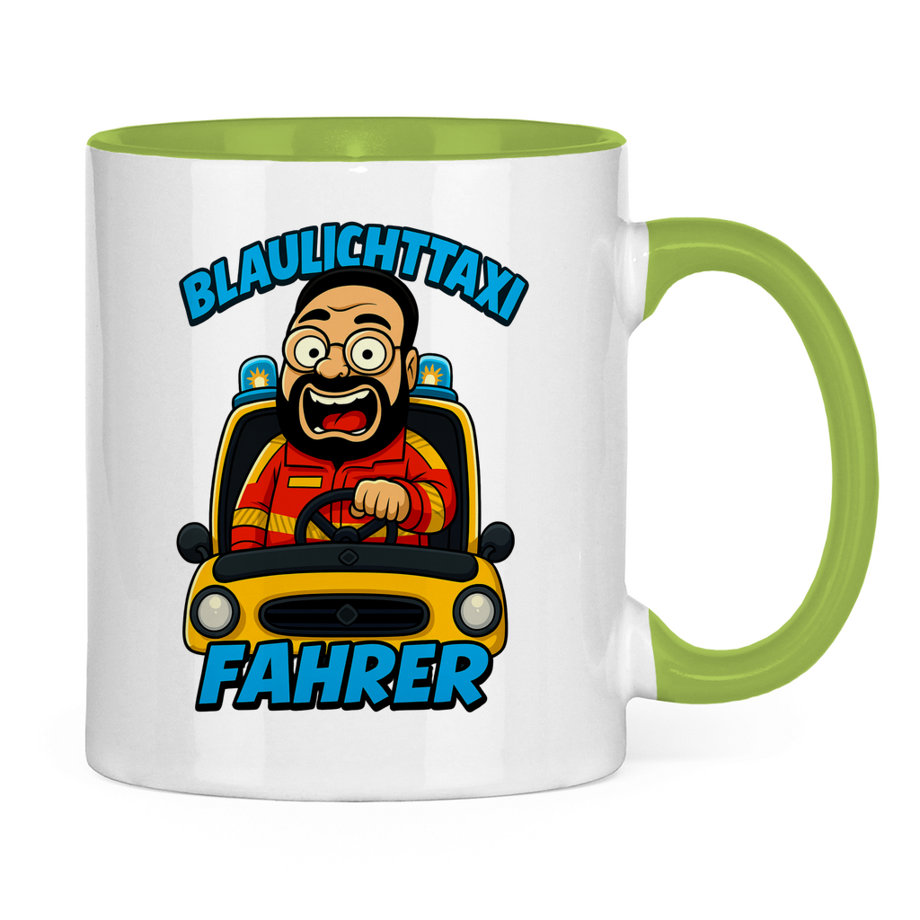 Blaulichttaxi Tasse