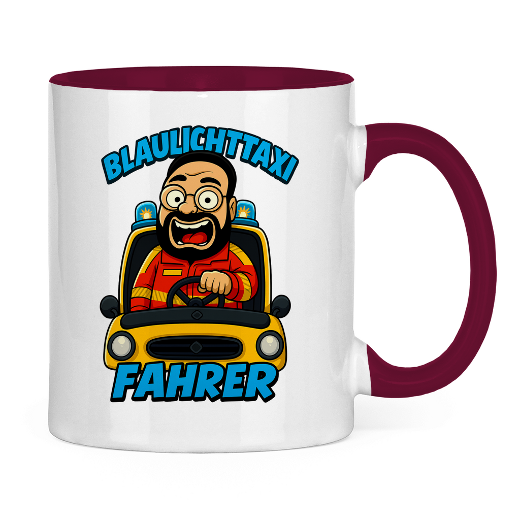 Blaulichttaxi Tasse