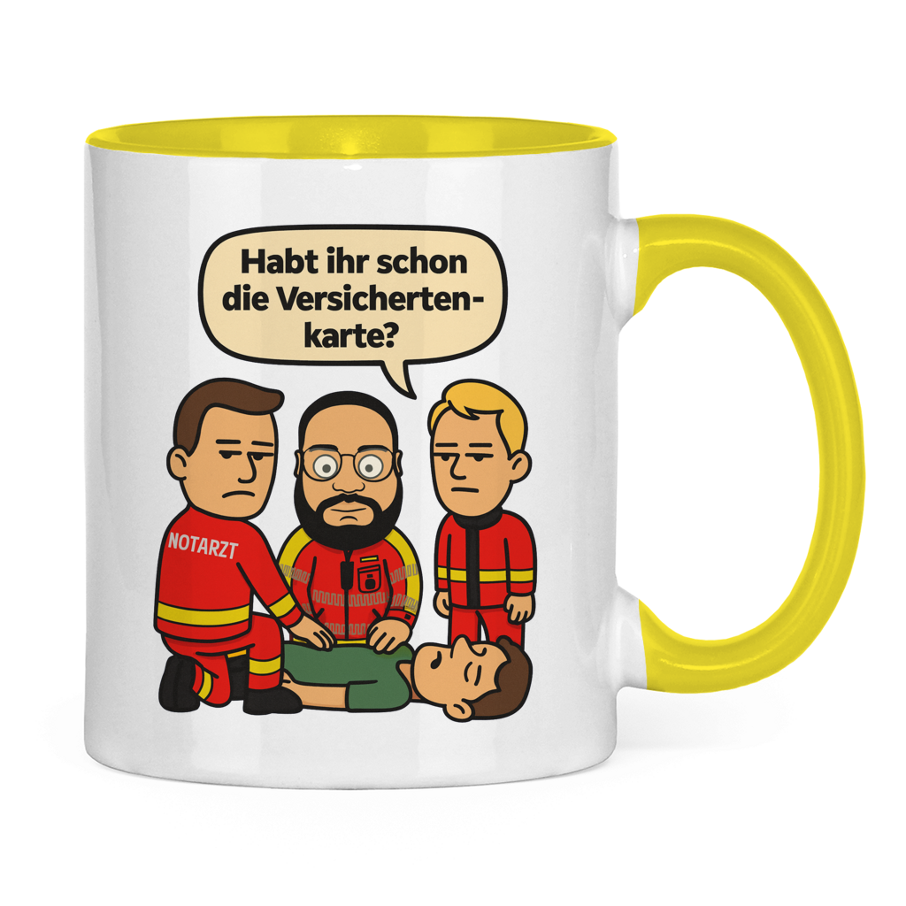 Versicherungskarten Tasse