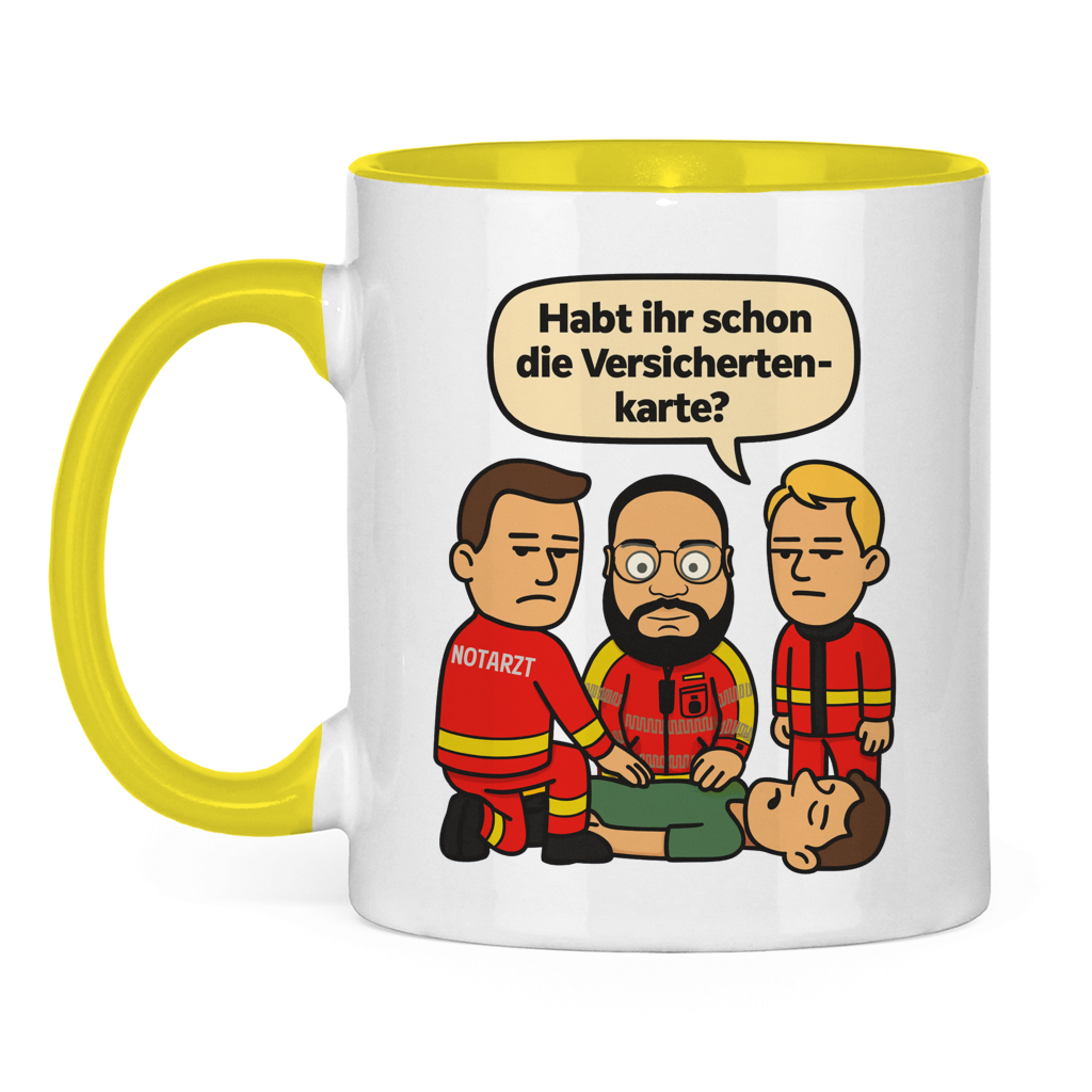 Versicherungskarten Tasse