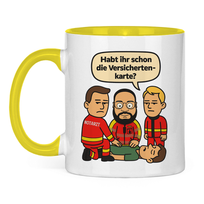 Versicherungskarten Tasse