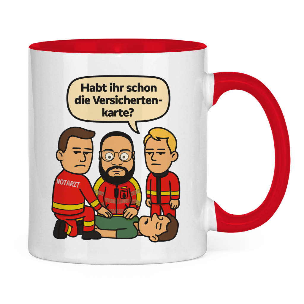 Versicherungskarten Tasse