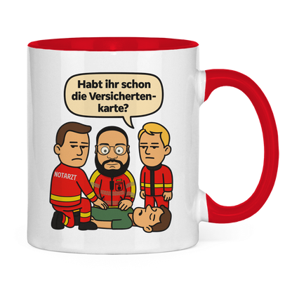 Versicherungskarten Tasse