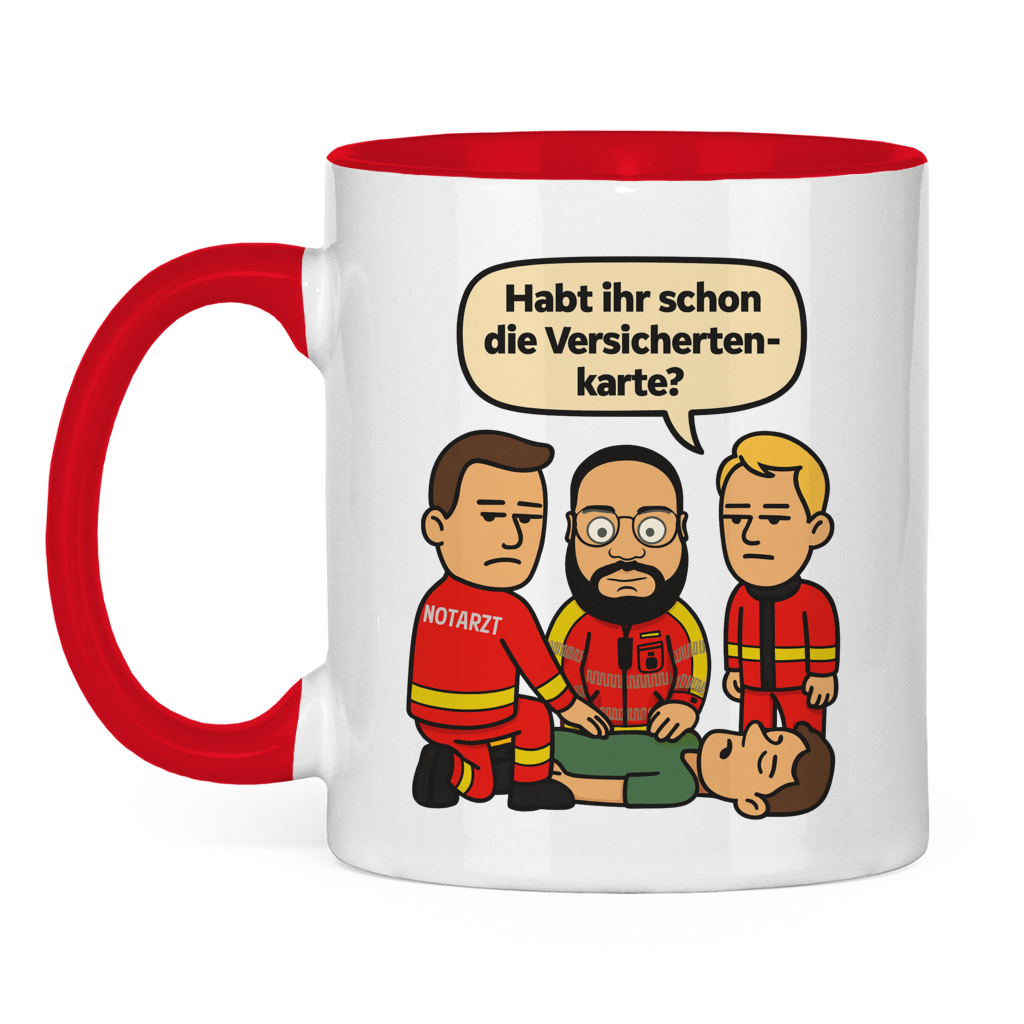 Versicherungskarten Tasse