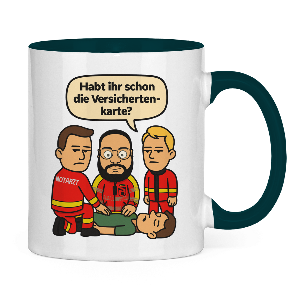Versicherungskarten Tasse